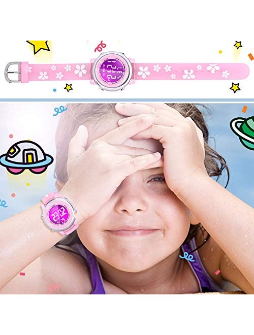 Viposoon 3D Kids Waterproof Watch Toys - Best Toys Gifts for Girls Age 3-10