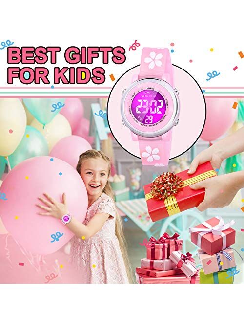 Viposoon 3D Kids Waterproof Watch Toys - Best Toys Gifts for Girls Age 3-10