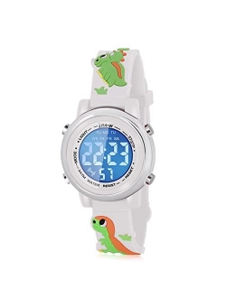 Viposoon 3D Cartoon Waterproof Watches for Girls with Alarm - Best Toys Gifts for Boys Girls Age 3-10