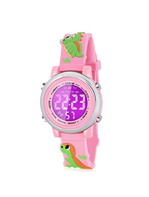 Viposoon 3D Cartoon Waterproof Watches for Girls with Alarm - Best Toys Gifts for Boys Girls Age 3-10