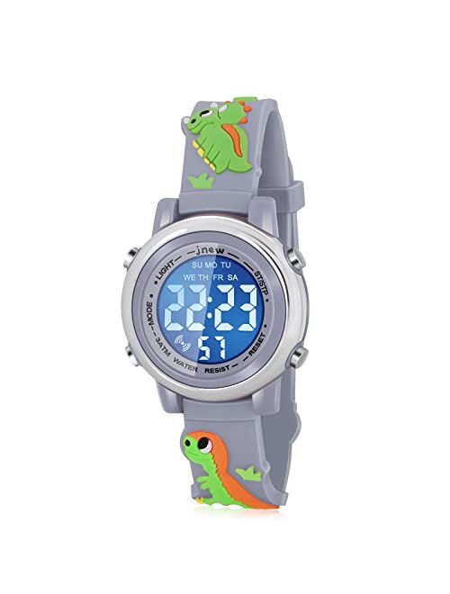 Viposoon 3D Cartoon Waterproof Watches for Girls with Alarm - Best Toys Gifts for Boys Girls Age 3-10