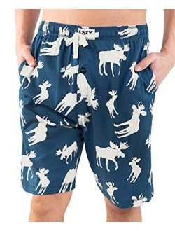 Lazy One Pajama Shorts for Men, Men's Separate Bottoms, Cotton Loungewear