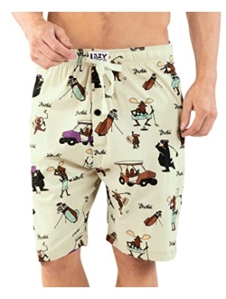 Lazy One Pajama Shorts for Men, Men's Separate Bottoms, Cotton Loungewear