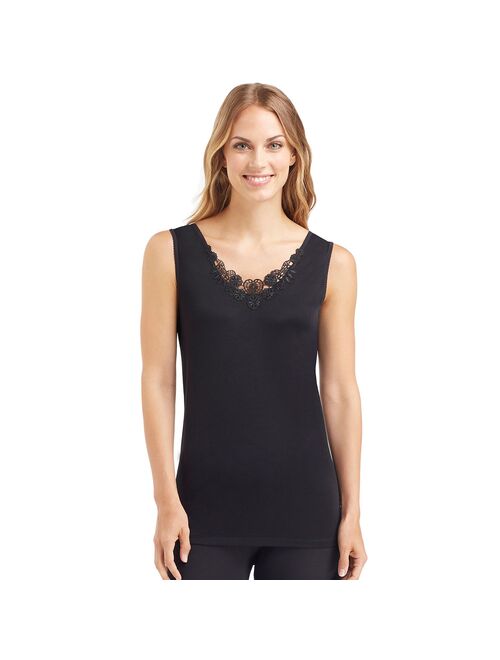 Cuddl Duds ® SofTech Venice Lace-Trim Tank - Women's