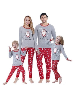 MyFav Matching Family Christmas Pajamas Set Soft Holiday Clothes Sleepwear