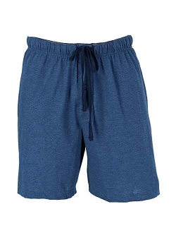 Men's Jersey Knit Cotton Button Fly Pajama Sleep Shorts