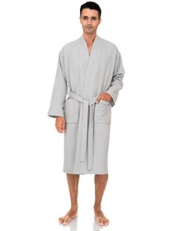 TowelSelections Men’s Robe, Kimono Waffle Spa Bathrobe