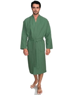 TowelSelections Men’s Robe, Kimono Waffle Spa Bathrobe