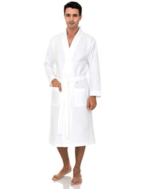 TowelSelections Men’s Robe, Kimono Waffle Spa Bathrobe