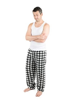 Men's Pajama Pants Fleece Lounge Sleep Pj Bottoms Christmas Pjs (Size XSmall-XXLarge)