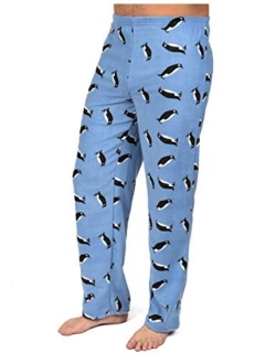 Men's Pajama Pants Fleece Lounge Sleep Pj Bottoms Christmas Pjs (Size XSmall-XXLarge)