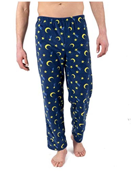 Leveret Men's Pajama Pants Fleece Lounge Sleep Pj Bottoms Christmas Pjs (Size XSmall-XXLarge)