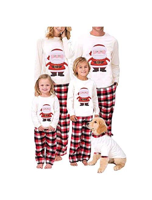 Wephupsho Family Christmas Pjs Matching Sets Baby Christmas Matching Jammies for Adults and Kids Holiday Xmas Sleepwear Set