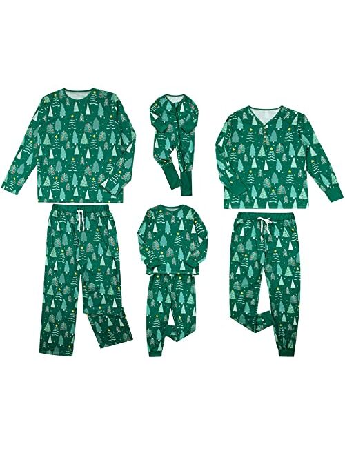 Wephupsho Family Christmas Pjs Matching Sets Baby Christmas Matching Jammies for Adults and Kids Holiday Xmas Sleepwear Set