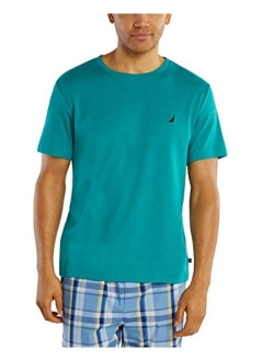 Men's Short Sleeve Crew Neck Soft Knit Sleep Tee