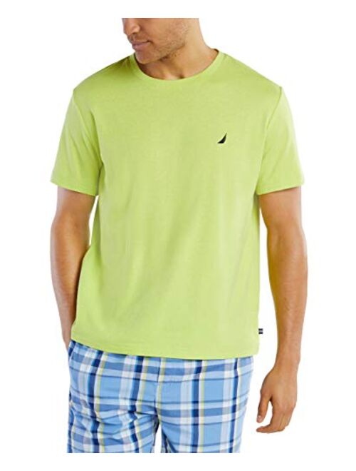 Nautica Men's Short Sleeve Crew Neck Soft Knit Sleep Tee