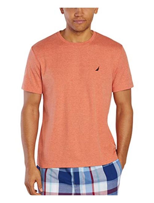 Nautica Men's Short Sleeve Crew Neck Soft Knit Sleep Tee