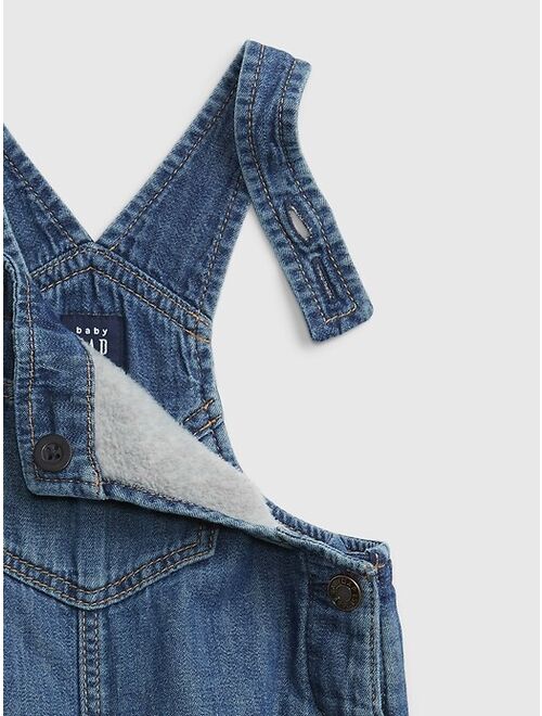 GAP Baby Lined Denim Overalls