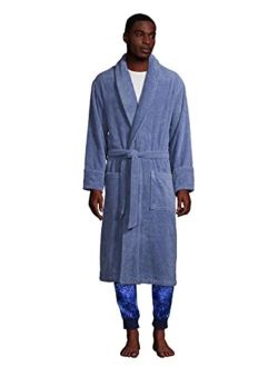 Men's Turkish Terry Cloth Robe Calf Length with Pockets