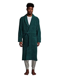 Men's Turkish Terry Cloth Robe Calf Length with Pockets