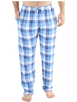 Frankie & Johnny Men's Cotton Flannel Plaid Pajama Sleep Pants