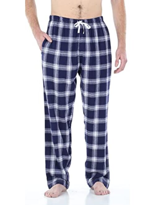 Frankie & Johnny Men's Cotton Flannel Plaid Pajama Sleep Pants