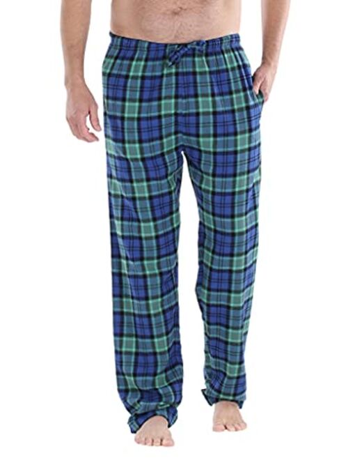 Frankie & Johnny Men's Cotton Flannel Plaid Pajama Sleep Pants