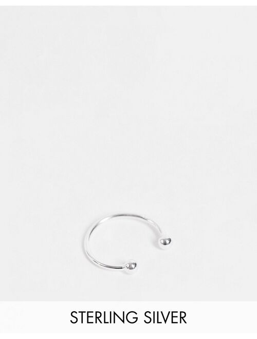 Asos Design sterling silver faux septum ring