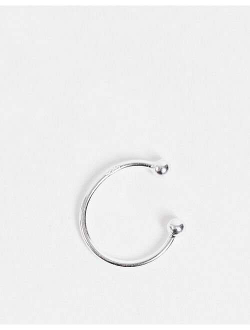 Asos Design sterling silver faux septum ring