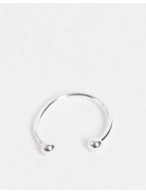 Asos Design sterling silver faux septum ring