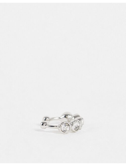 Asos Design faux nose ring with crystal design