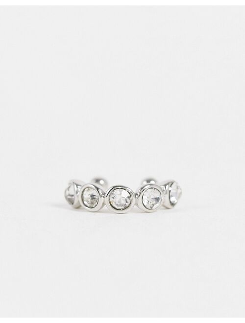 Asos Design faux nose ring with crystal design