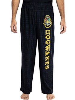 Intimo Harry Potter Adult Mens' House Crest Plaid Pajama Pants - All 4 Houses Gryffindor, Ravenclaw, Slytherin, Hufflepuff