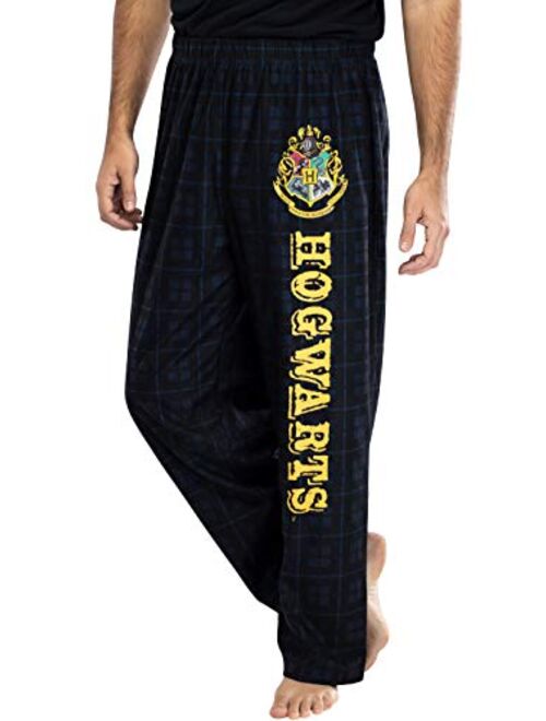 Intimo Harry Potter Adult Mens' House Crest Plaid Pajama Pants - All 4 Houses Gryffindor, Ravenclaw, Slytherin, Hufflepuff