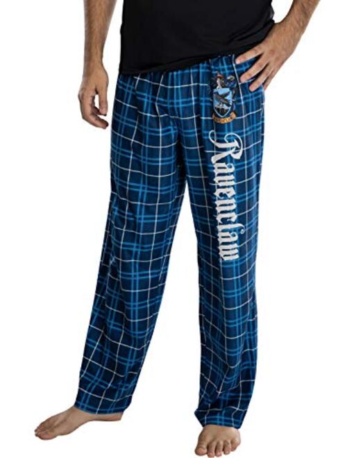 Intimo Harry Potter Adult Mens' House Crest Plaid Pajama Pants - All 4 Houses Gryffindor, Ravenclaw, Slytherin, Hufflepuff