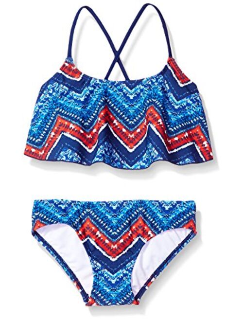 Kanu Surf Alania Floral Flounce Bikini Beach Sport 2-piece Swimsuit