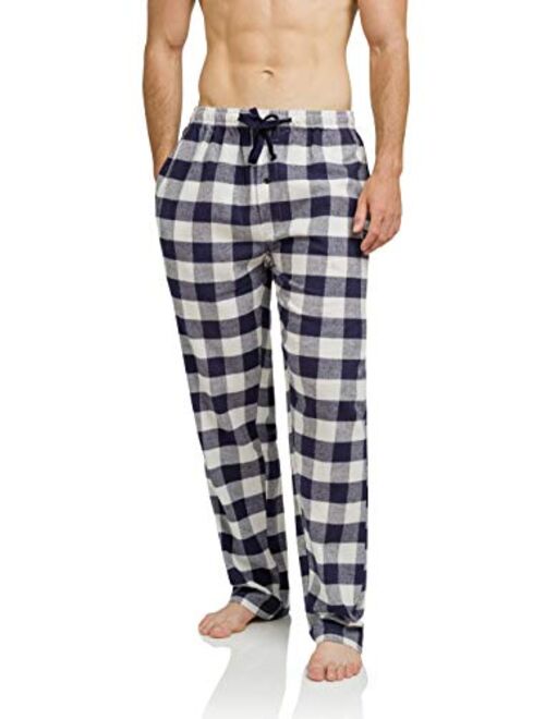 3 Pack Mens Ultra Soft Bottoms, Flannel Pajama (PJs), Lounge, Sleep Pants Assorted Various Plaids