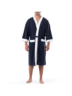 Men's Waffle Knit Kimono Robe