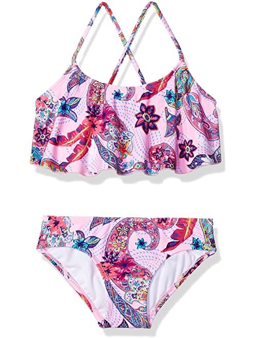 Kanu Surf Melody Paisley Flounce Bikini Beach Sport 2-piece Swimsuit