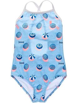 Snapper Rock French Riviera X-Back Tie Swimsuit (Toddler/Little Kids/Big Kids)