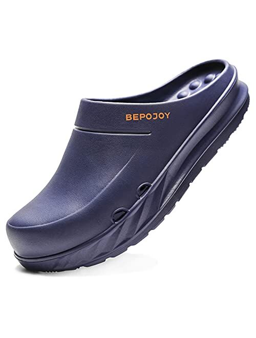 BEPOJOY Clogs for Men Women Mules and Clogs Garden Clogs Sandals Arch Support Cushioned Yard Unisex Clogs