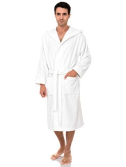 TowelSelections Men’s Robe Turkish Cotton Luxury Hooded Terry Bathrobe