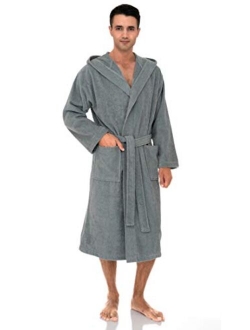 TowelSelections Men’s Robe Turkish Cotton Luxury Hooded Terry Bathrobe