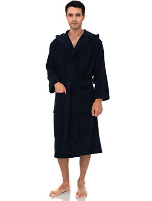 TowelSelections Men’s Robe Turkish Cotton Luxury Hooded Terry Bathrobe