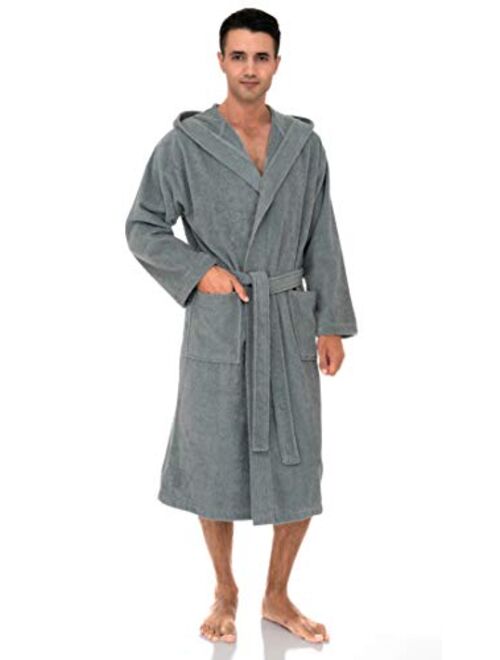 TowelSelections Men’s Robe Turkish Cotton Luxury Hooded Terry Bathrobe