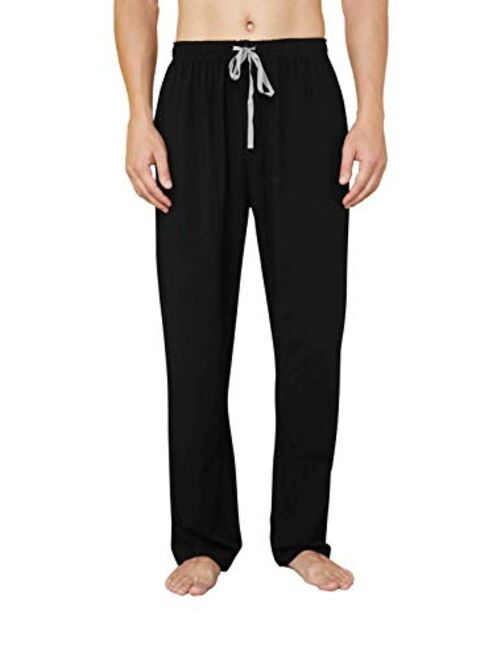 WORW Mens Pajama Pants, Soft Cotton Sleep Lounge Pants