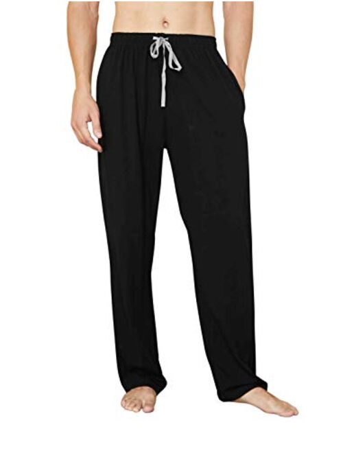 WORW Mens Pajama Pants, Soft Cotton Sleep Lounge Pants