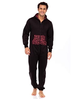 Skylinewears Men's Onesie One Piece Pajamas Unisex Non Footed Playsuit Adult Printed Jumpsuit