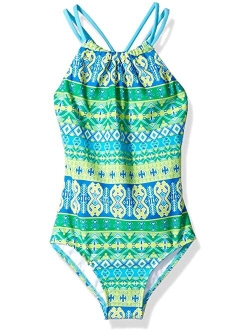 Jasmine Beach Sport Halter One-Piece Swimsuit (Little Kids)