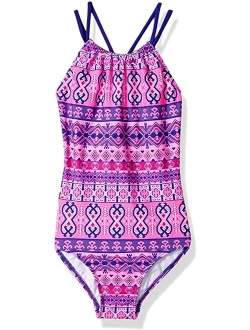 Jasmine Beach Sport Halter One-Piece Swimsuit (Little Kids)